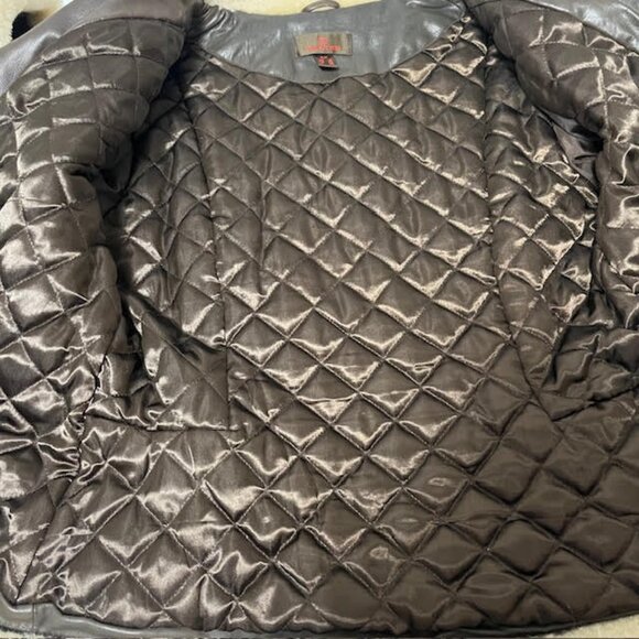 Danier Leather Shearling Trim Aviator Jacket Small - Picture 12 of 16